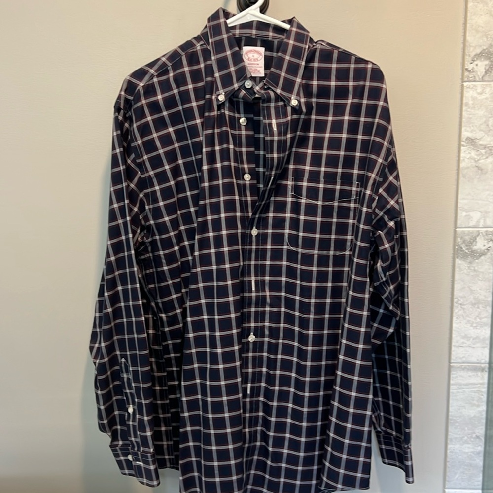 Brooks Brothers large button down shirt. Excellent condition. Smoke free home.